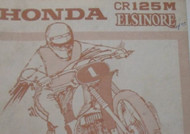 1974 Honda CR125M ELSINORE Owners Operators Owner Manual Brand New 1974