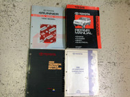 1996 TOYOTA 4RUNNER 4 RUNNER Service Shop Repair Manual Set W EWD & AC Book + x