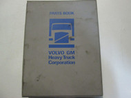 Volvo GM Heavy Truck R B 2 M G Parts Catalog Manual Factory OEM Book Used