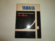 1971 Yamaha RT1 MX360 Supplementary Service Information Manual FACTORY OEM x