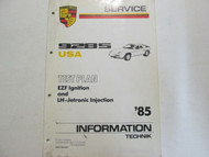 1985 Porsche 928S EZF Ignition Service Information Manual Factory OEM Book Used