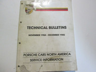 1985 Porsche Technical Bulletins Service Information Manual Factory OEM Used 85