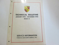 1990 Porsche Technical Bulletins Service Information Manual Factory OEM Book