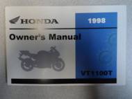 1998 HONDA VT1100T SHADOW 1100 ACE TOURER MOTORCYCLE Owners Manual x FACTORY 