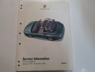 1999 Porsche Service Information Technical Bulletins Manual Factory OEM Book