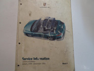 1999 Porsche Service Information Technical Bulletins Manual Factory OEM Worn