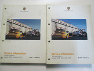 2003 Porsche Service Information Technical Bulletin Manual Factory OEM Books Set