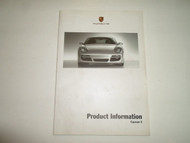 2005 Porsche Cayman S Product Information Manual STAINED FACTORY OEM BOOK 05 