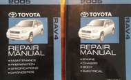 2005 Toyota RAV4 RAV 4 Service Shop Repair Manual Set OEM 2005 BRAND NEW