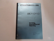 1982 Porsche 944 Servicing Assembling & Adjusting Manual FACTORY OEM BOOK 82 