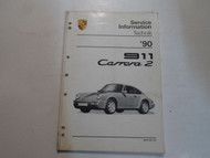 1990 Porsche 911 Carrera 2 Service Information Technik Manual MINOR STAINS OEM 