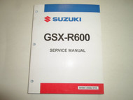 1998 Suzuki GSX-R600 Service Repair Shop Manual FACTORY Brand New 1998 