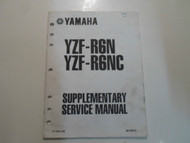 2001 Yamaha YZF R6N YZFR6NC Supplementary Service Manual FACTORY OEM BOOK x