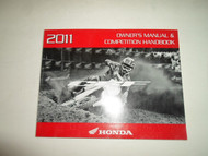 2011 Honda CRF250R Owners Manual Competition Handbook FACTORY OEM BOOK 11 NEW