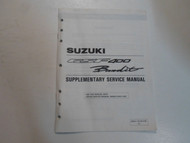 1993 Suzuki GSF400 Bandit Motorcycle Supplementary Service Manual WATER DAMAGED