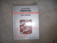 1994 Toyota Tercel Electrical Wiring Diagrams Service Manual EWD 94 EVTM