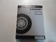 2004 Suzuki SV1000/S Service Repair Shop Workshop Manual NEW 2004