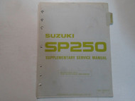 1982 Suzuki SP250 Supplementary Service Manual LOOSE LEAF INCOMPLETE FACTORY OEM