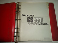 1983 1984 Suzuki GS550 Service Manual BINDER SET STAINED MINOR DAMAGE OEM DEAL
