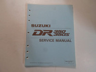 1990 Suzuki DR350 DR350S Service Shop Repair Manual LOOSE LEAF MINOR STAINS OEM