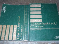 1993 Ford Thunderbird & Mercury Cougar Repair Shop Service Manual Set W PCED EWD