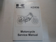 2003 2004 Kawasaki KDX50 KDX 50 Motorcycle Service Repair Manual FACTORY OEM NEW