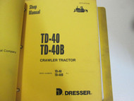 Komatsu TD-40 TD-40B Crawler Service Repair Shop Manual OEM Factory Book Used