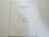 Porsche 911 Turbo Model 87 Wiring Diagrams Manual FACTORY OEM Book Loose Leaf