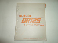 1985 Suzuki DR125 Service Manual 995004108003E MINOR STAINS LOOSE LEAF BOOK 85 