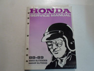 1988 1989 Honda SB50 ELITE50ES SB50P ELITE50E Service Manual WATER DAMAGED OEM 