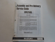 1990 Suzuki DR250L Assembly Pre-Delivery Service Guide Manual DAMAGED STAINED 90