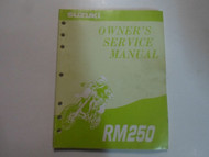 1994 Suzuki RM250 Owners Service Shop Repair Manual FACTORY OEM x