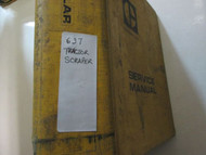 Caterpillar 637 Tractor Scraper Service Shop Reapair Manual BINDER CAT 637 OEM