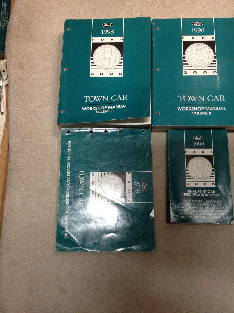 1998 Lincoln Town Car Service Shop Repair Workshop Manual