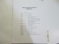 Porsche 944 S2 Model 91 Wiring Diagrams Manual FACTORY OEM Book Loose Leaf