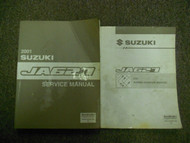 2001 SUZUKI JA627 Service Repair Wiring Diagram Shop Manual STAINS WORN 2VOL SET