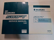 2001 Suzuki Swift 1300 Service Shop Repair Manual 2 VOL SET FACTORY OEM BOOK 01 