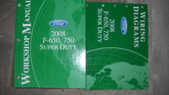 2008 Ford F 650 750 Super Duty Service Shop Workshop Manual Set W EVTM OEM