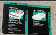 1990 Toyota Celica Service Repair Shop Manual Set W CONVERTIBLE SUPPLEMENT x