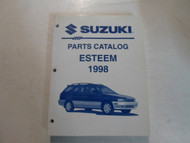 1998 Suzuki Esteem Parts Catalog Shop Manual 2nd Ed JANUARY FACTORY OEM BOOK 98