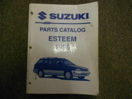 1998 Suzuki Esteem Parts Catalog Shop Manual FACTORY OEM BOOK 98 WORN STAINED 