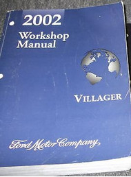 2002 Ford Mercury Villager VAN Service Shop Repair Manual 2002 FACTORY OEM MINI