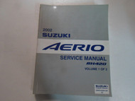 2002 Suzuki Aerio RH420 Service Repair Manual VOL 1 MINOR STAINS FACTORY OEM 02