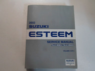 2002 Suzuki Esteem SY416 SY418 Service Repair Manual Vol 2 LIGHT WATER DAMAGE