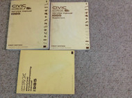 1985 Honda CIVIC CRX SI Repair Service Shop Manual SET OEM FACTORY DEALERSHIP 85
