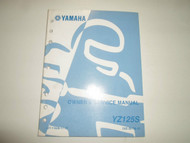 2004 Yamaha YZ125S Owners Service Repair Shop Manual FACTORY OEM BOOK Brand New