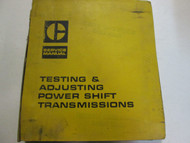 Caterpillar Testing & Adjusting Power Shift Transmission Factory OEM Book Used