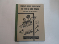 1941 1947 Pontiac Shop Manual & Model Supplement FACTORY OEM BOOK 42 47 VINTAGE 