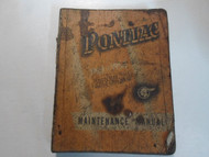 1949 1954 Pontiac Series 2000 2200 Maintenance Manual DAMAGED STAINED FACTORY 