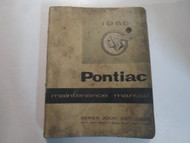 1955 Pontiac Series 2000 2200 Maintenance Manual STAINED FACTORY OEM BOOK 55 